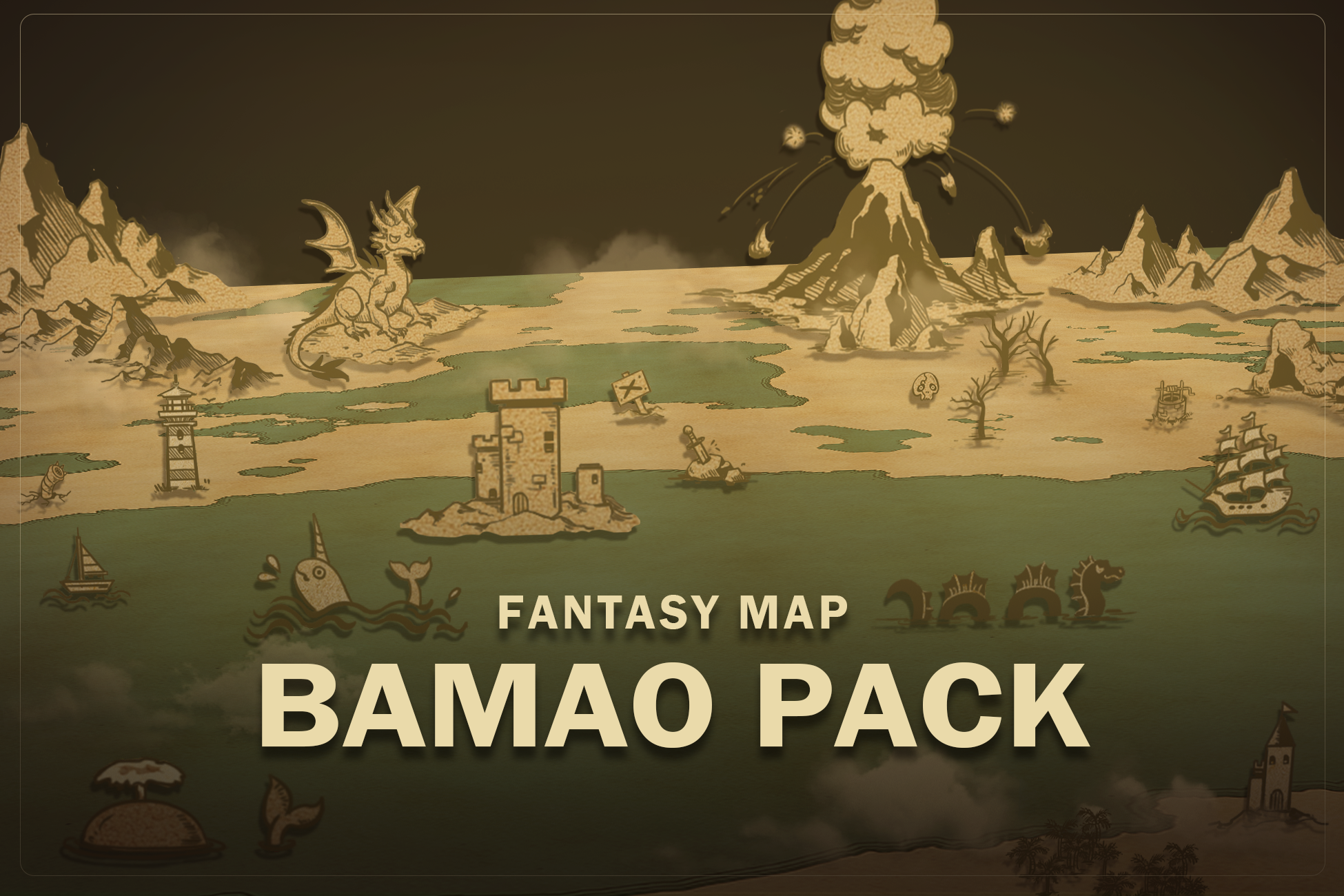 奇幻冒險地圖素材 - Bamao Map