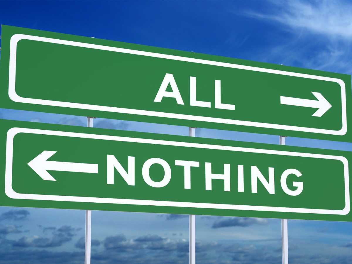 There appears to only be two paths - all or nothing.