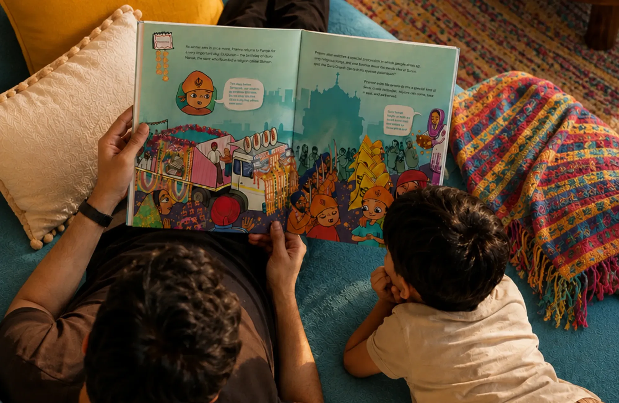 Visual guide matching books to age groups
