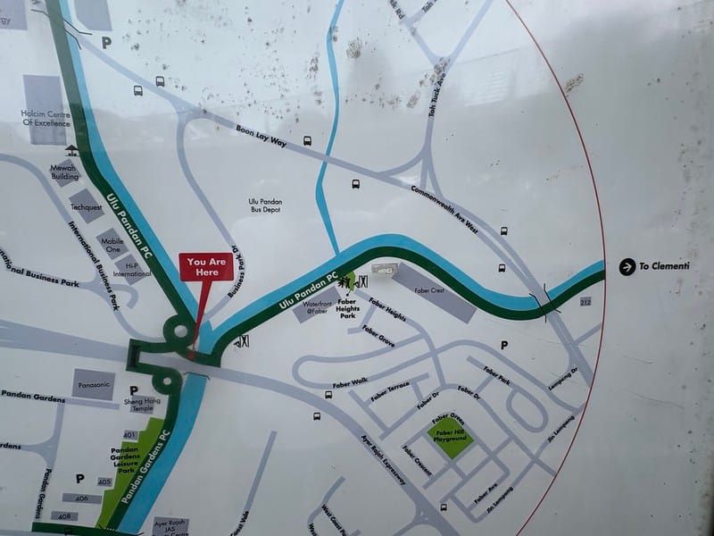 Ulu Pandan Park Connector is right outside Faber Residence