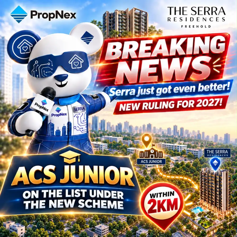 The Serra Residences is 2km from ACSJ