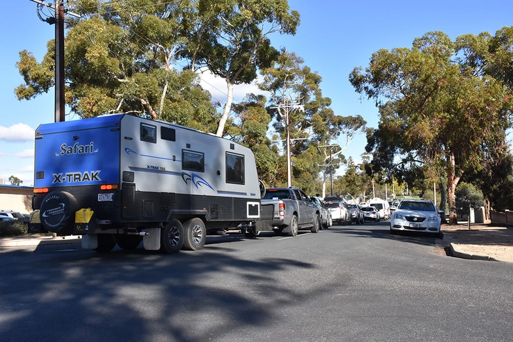 Travellers flock to Berri for testing