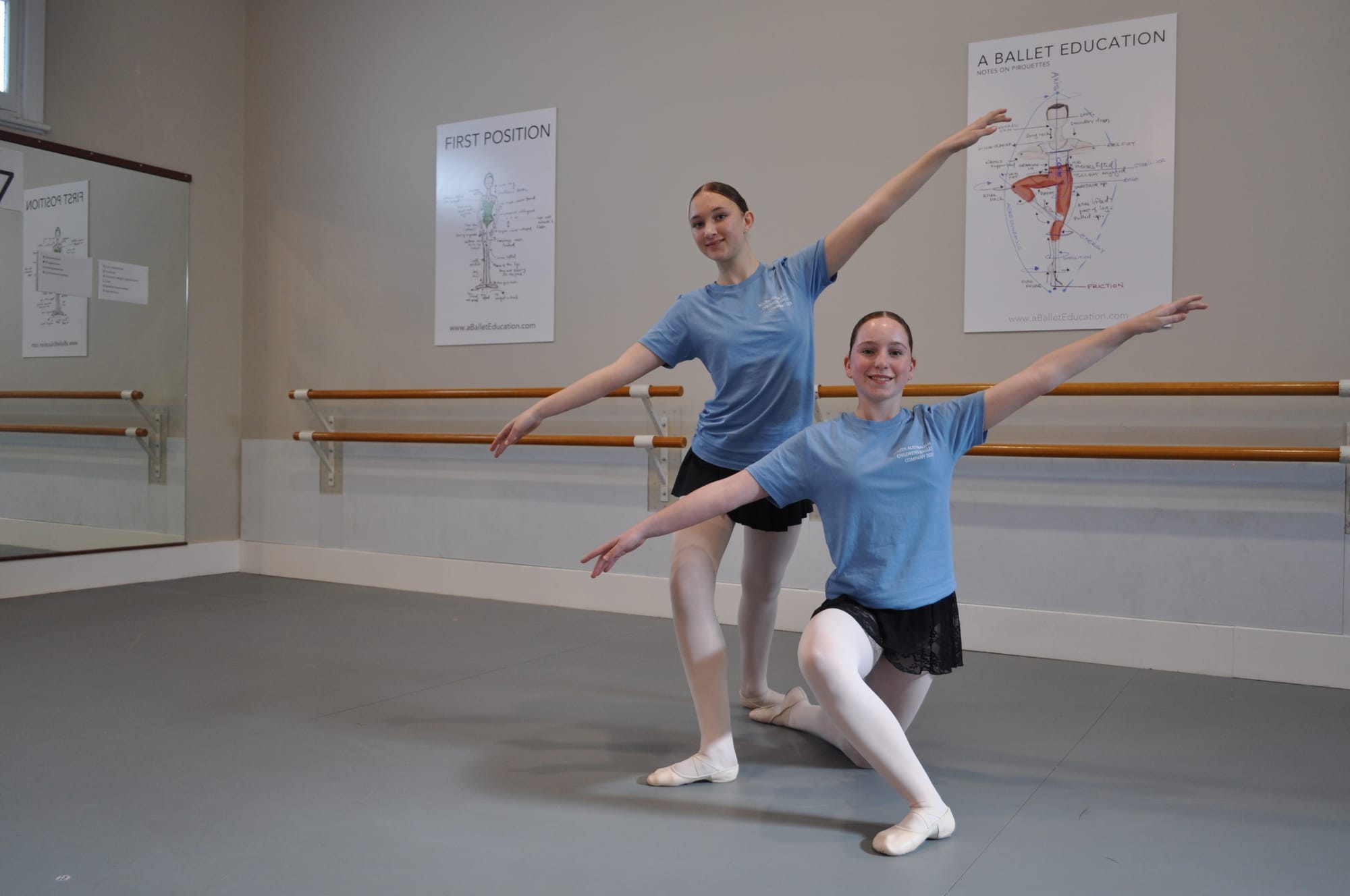 Laila and Lucy are on pointe