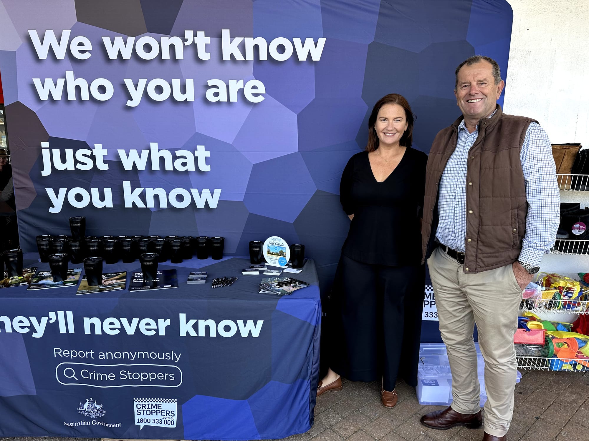 Crime Stoppers pops up in Loxton