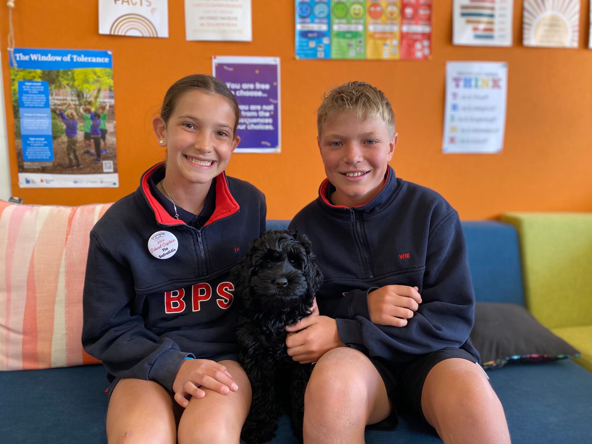 Sam to be friends fur-ever with Berri students