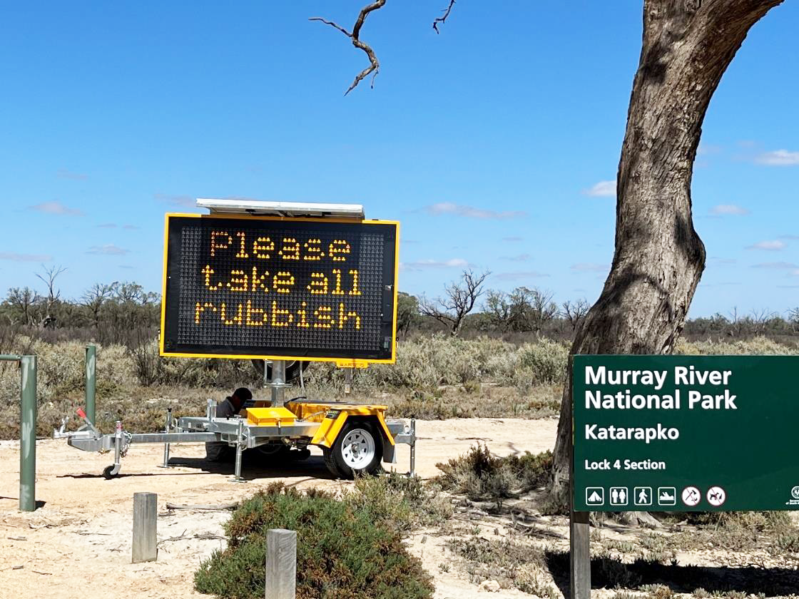 Visitors urged to help keep Riverland clean