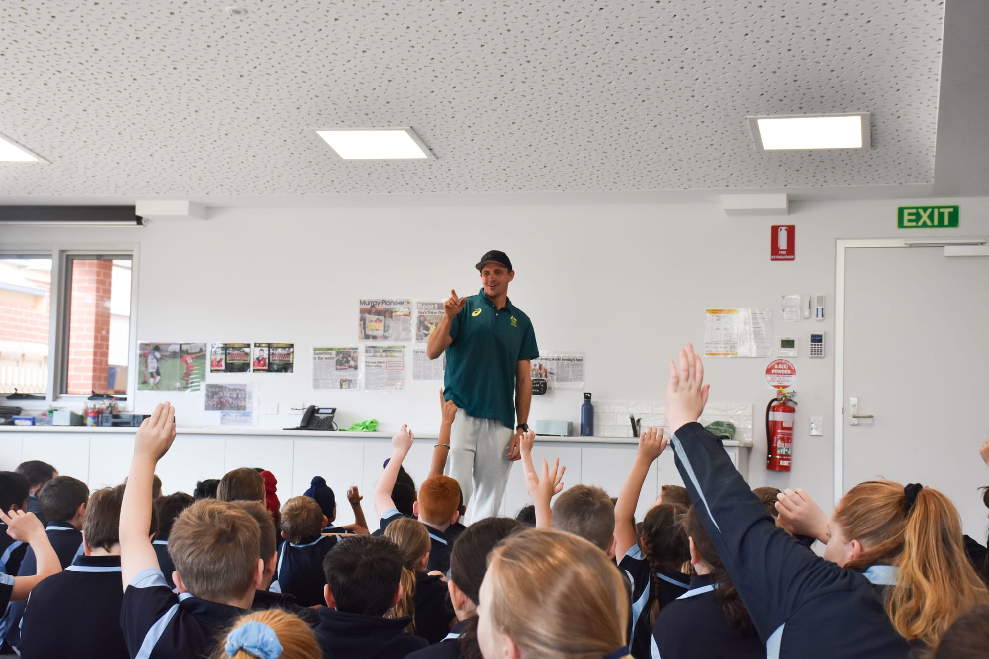 Questions and Alex answers at St Jo’s