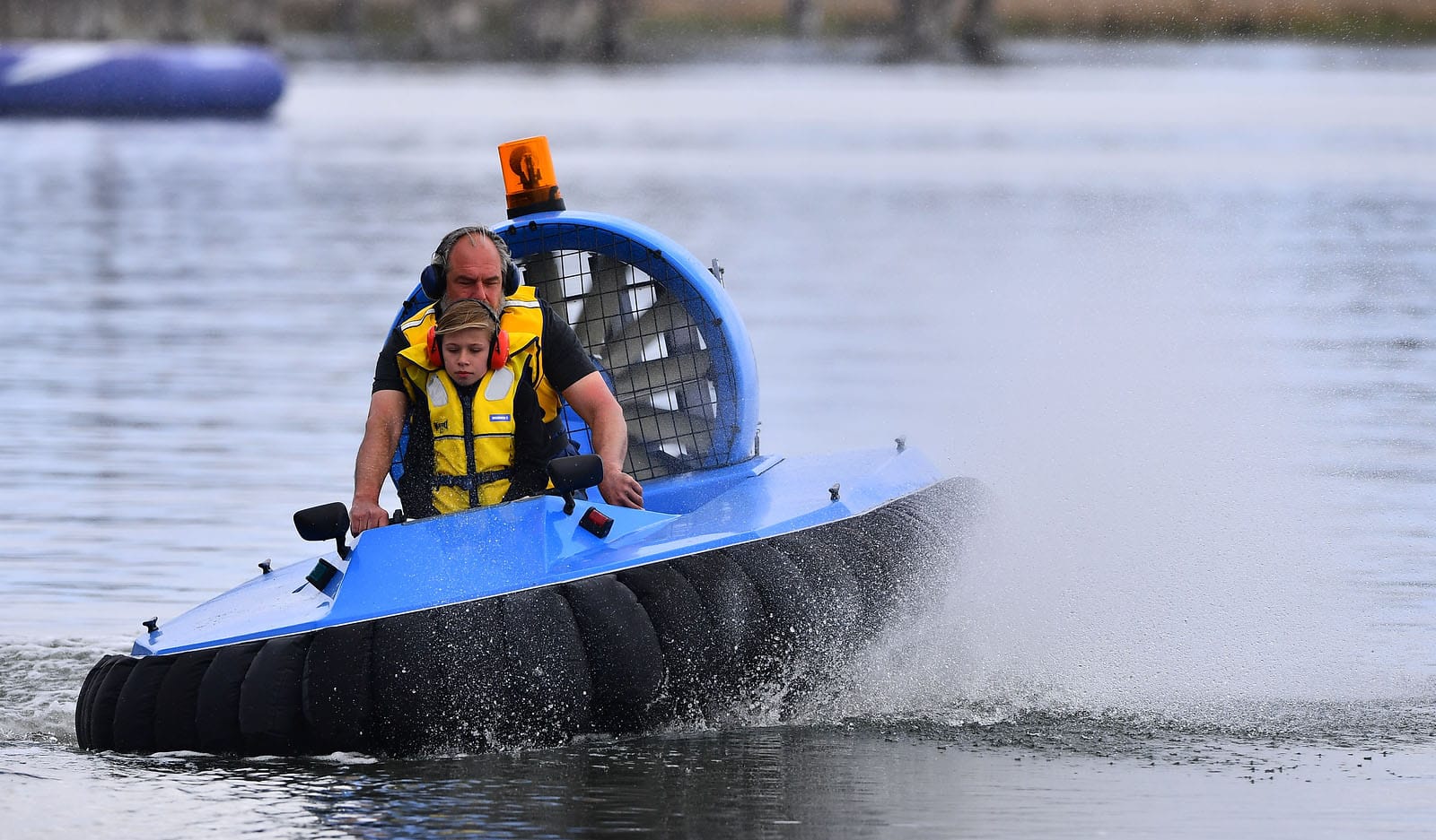 Hovercraft venue floats visitors’ boat