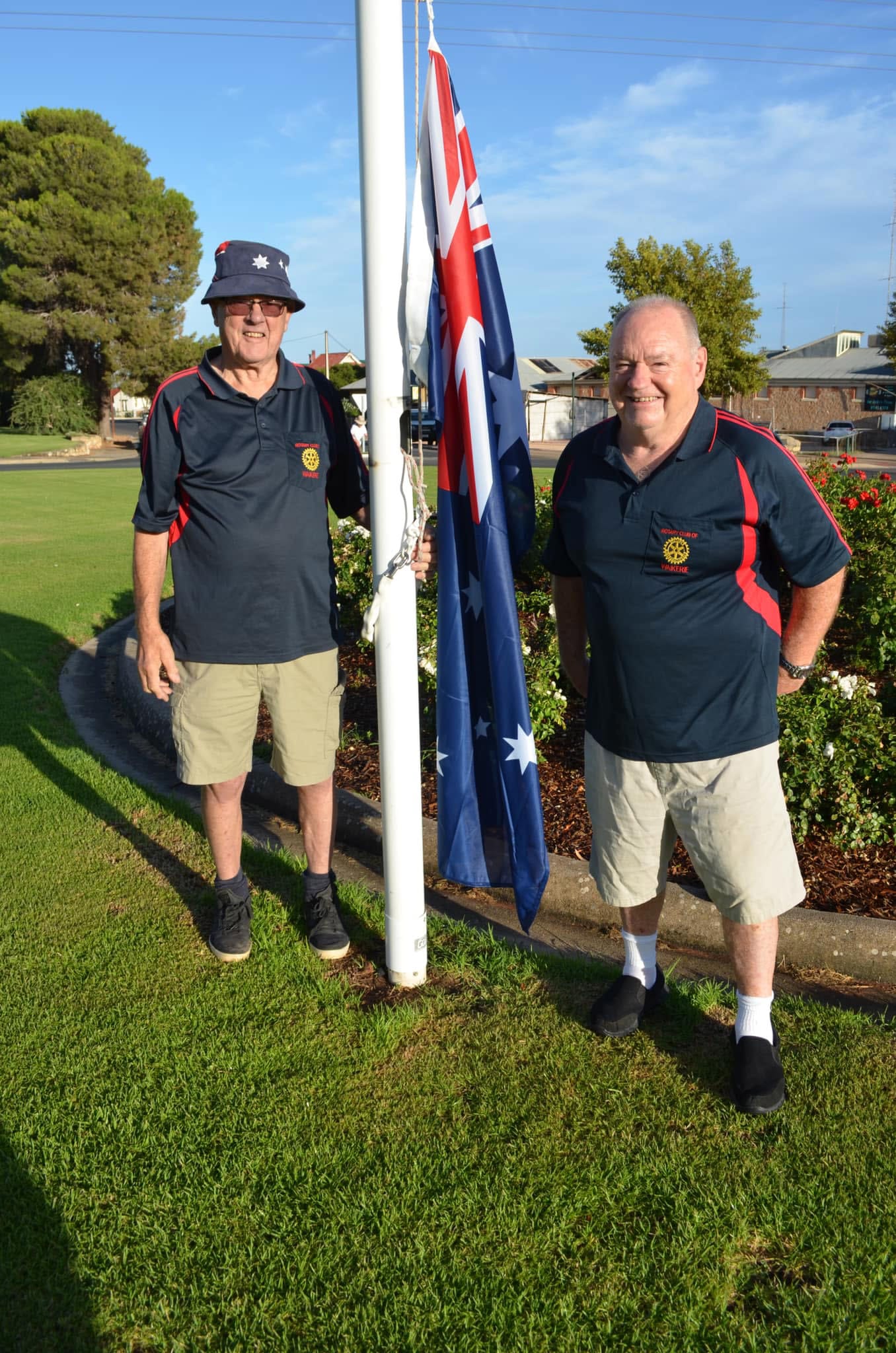 Waikerie Rotary’s flag-raising tradition