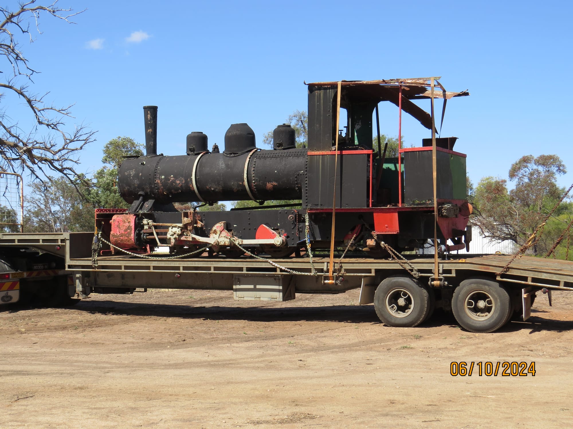 Another steam locomotive for Cobdogla