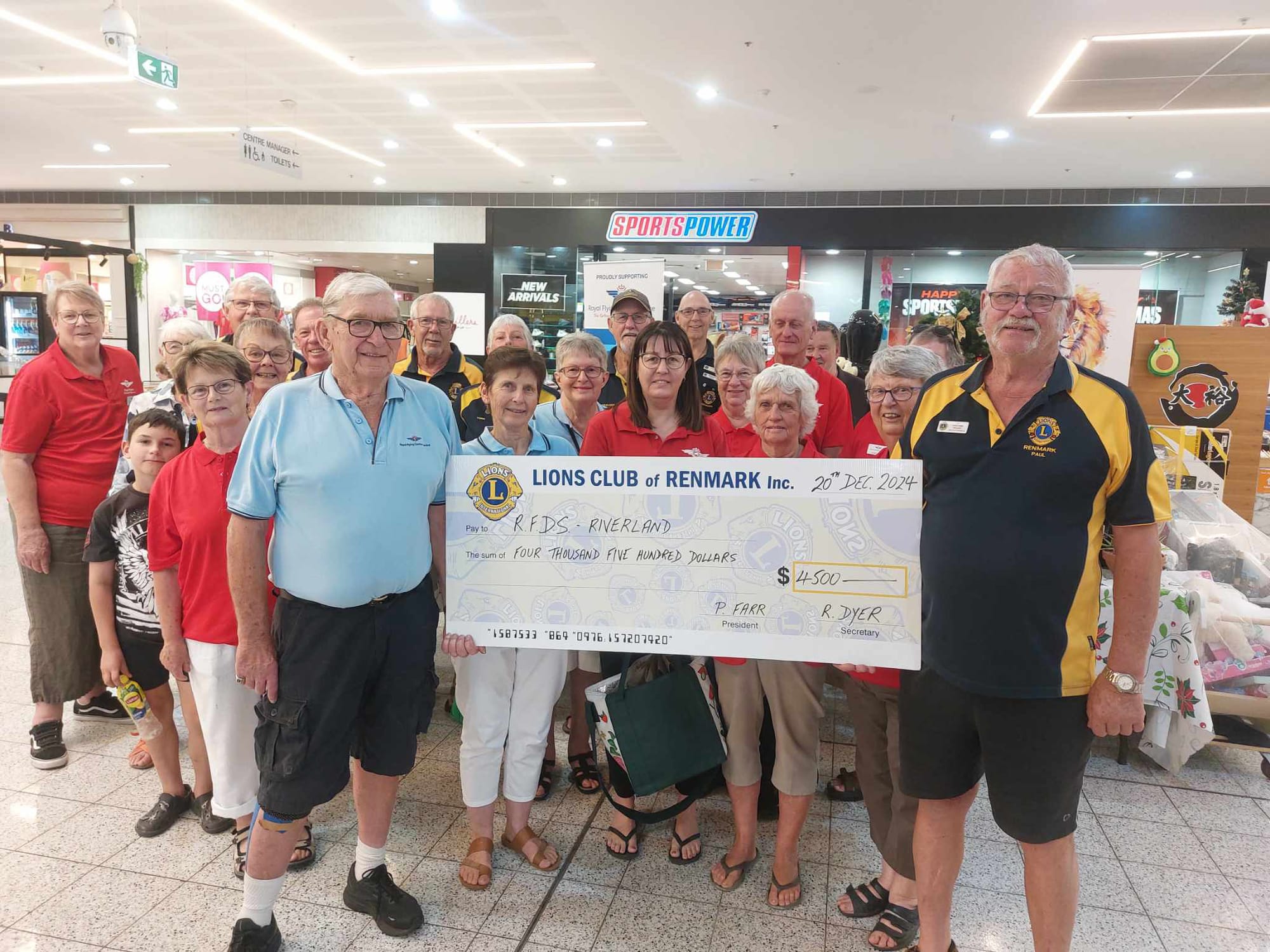 Lions Club of Renmark January news update