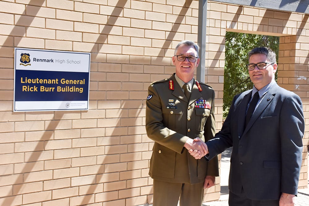 Army chief Rick’s Renmark High honour