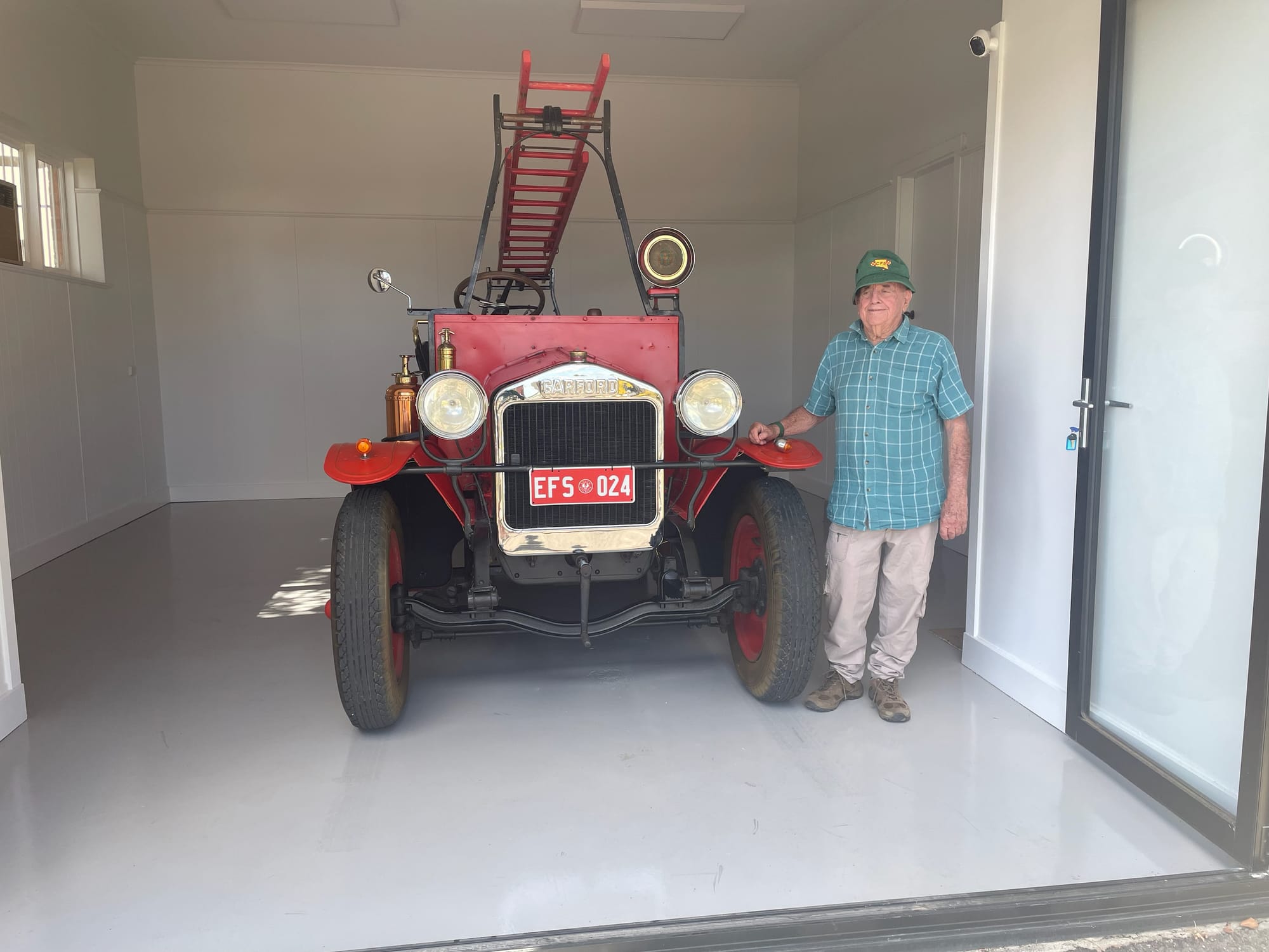 Town’s first fire truck finally returns home