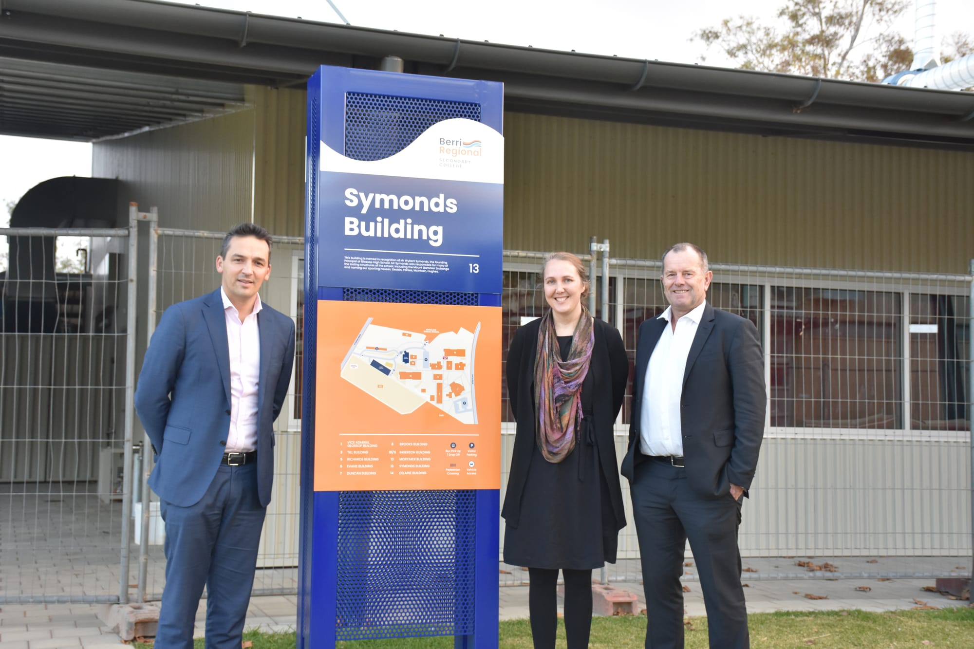 Education minister at fire-damaged Riverland school