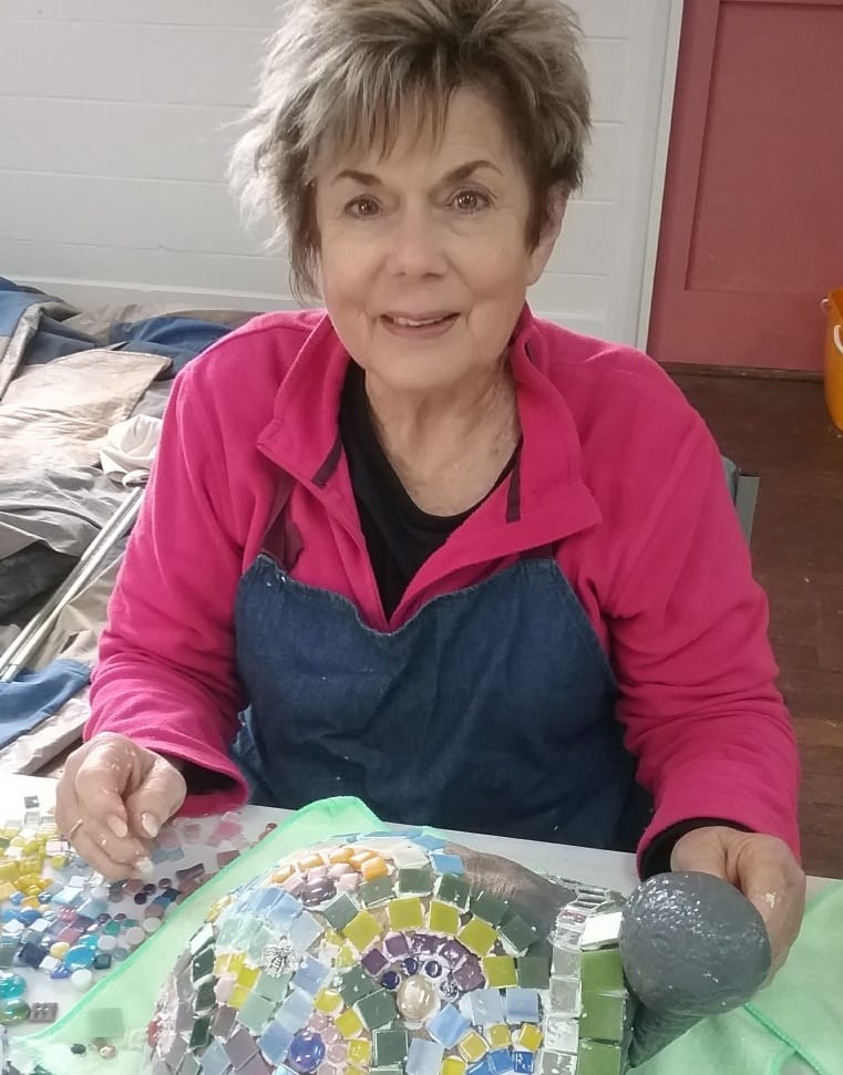 A mosaic good time at Rain Moth Gallery workshop