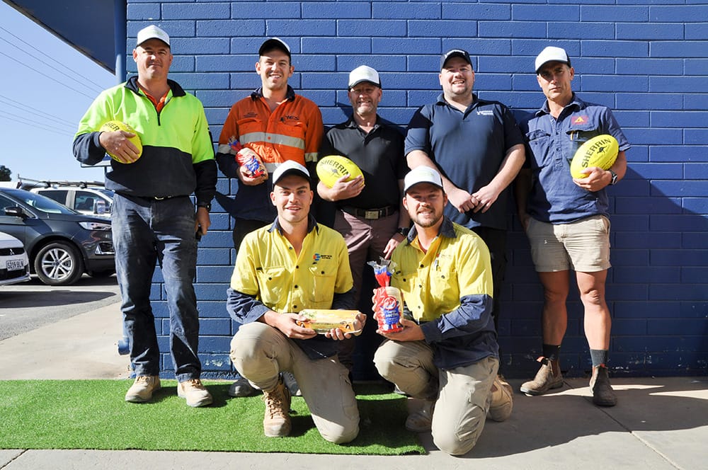 Sparks fly at footy fundraiser