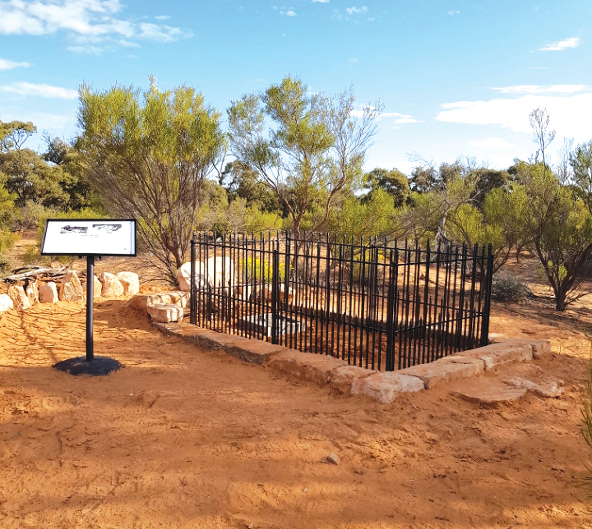 Historic grave finally restored