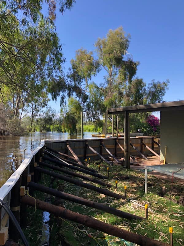 Gurra Gurra family’s flood defence wall