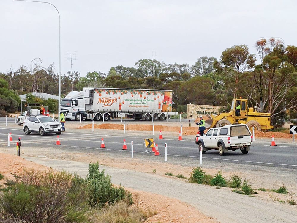 Slow down for roadside workers