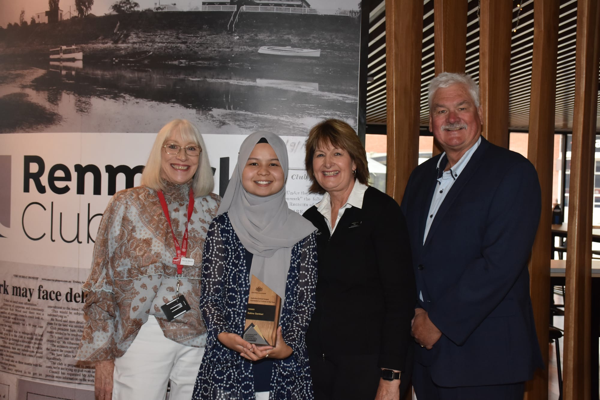 Local Sakina’s big training award win on the national stage