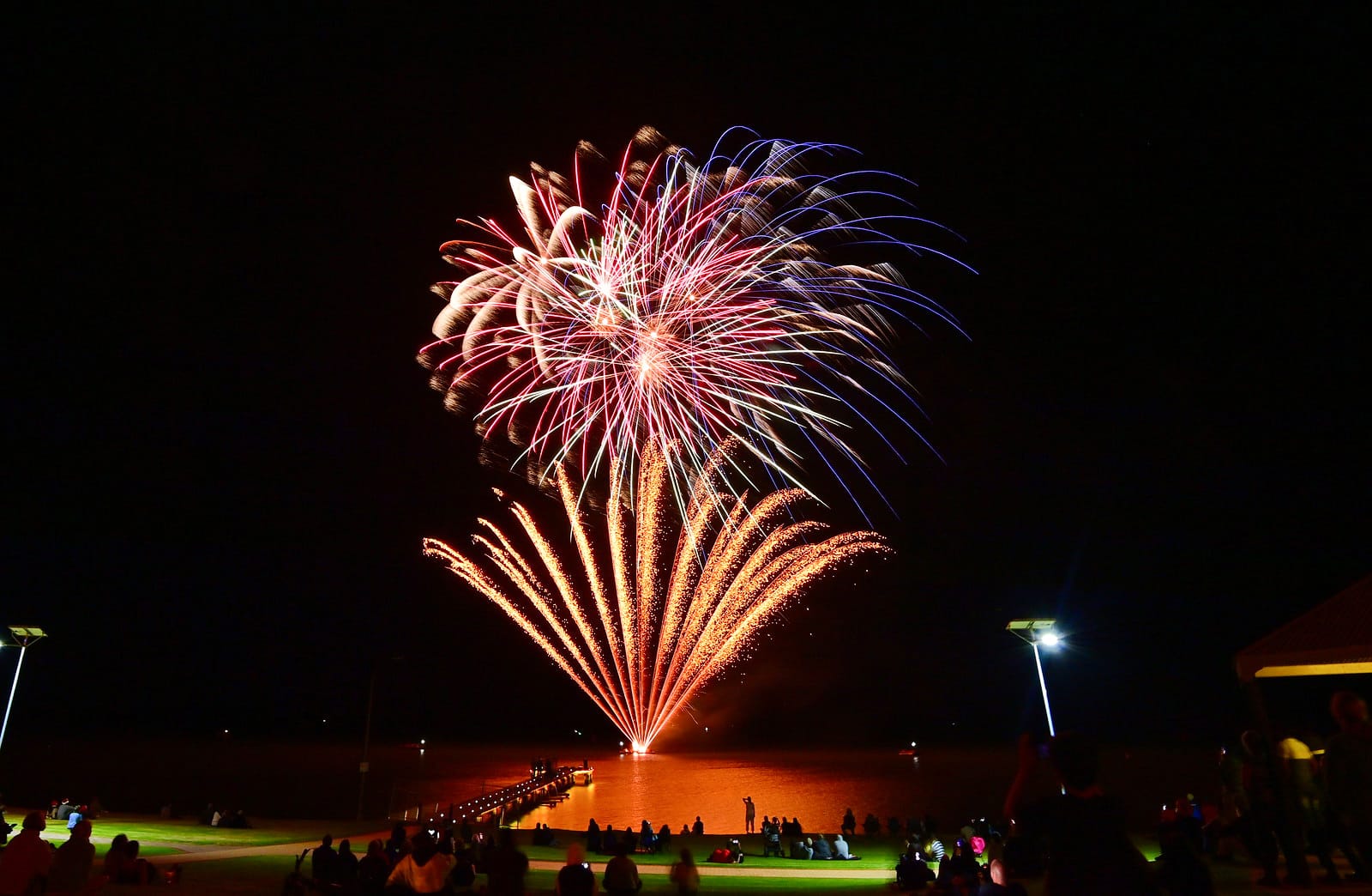 Blown away by lake-front fireworks