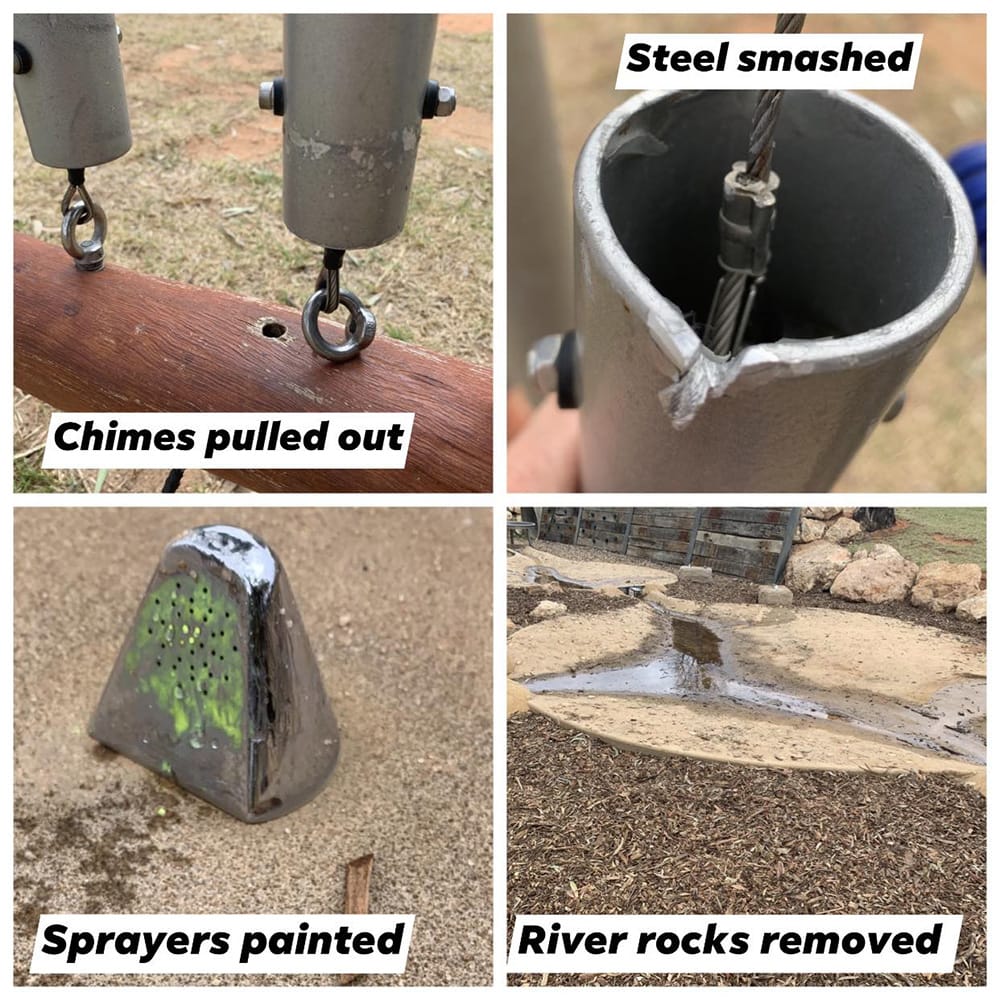 ‘Shocking’ park vandalism