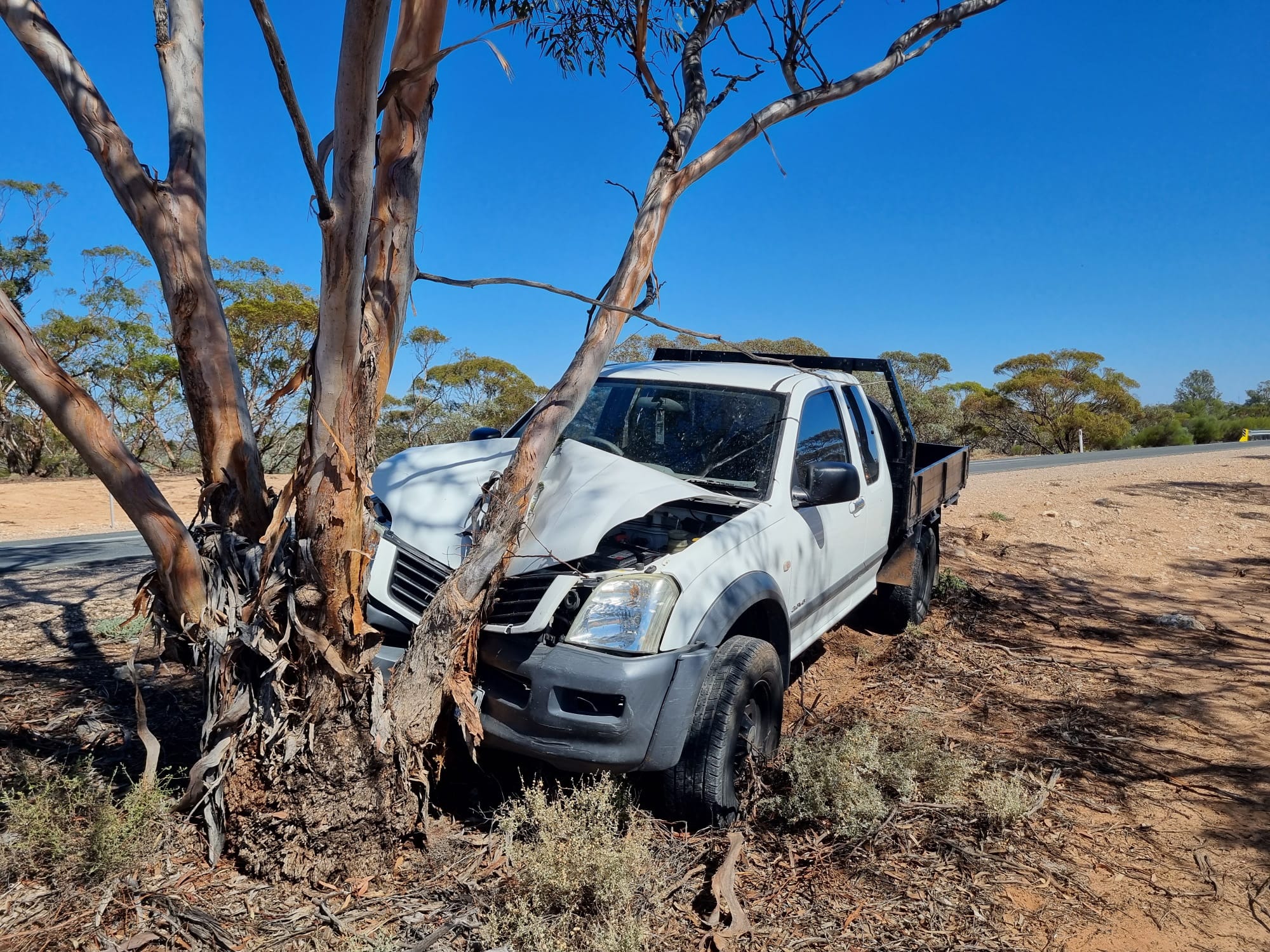 Minor injuries in ute crash