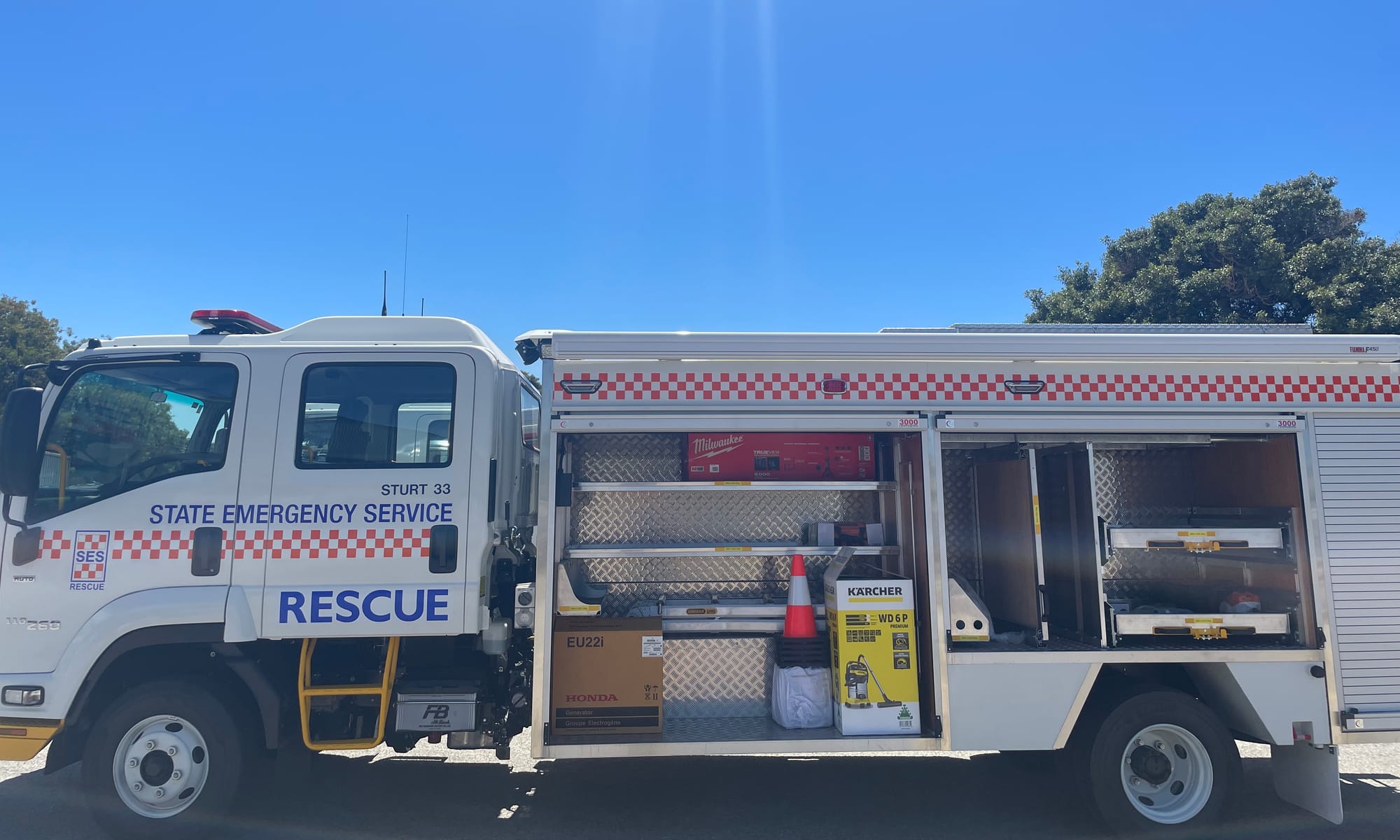 Brand new wheels for Loxton SES unit