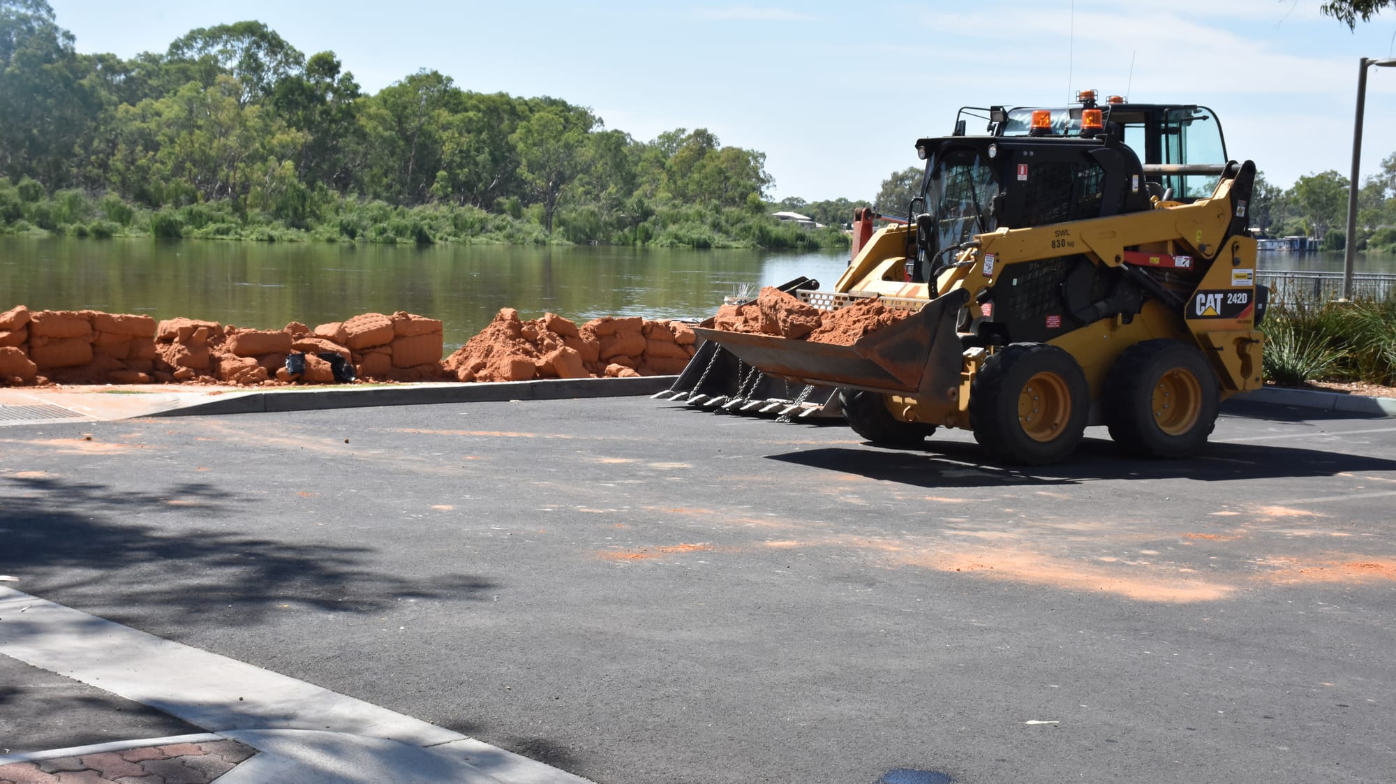 First levee comes down as flood water recedes
