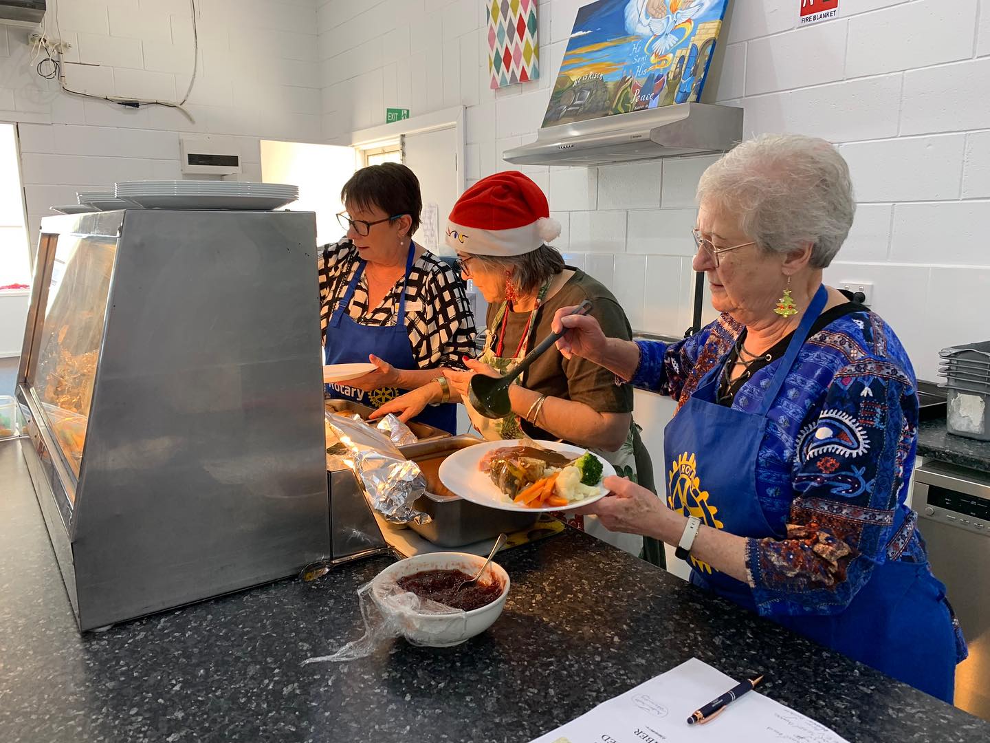 Christmas cheer at Rotary cafe