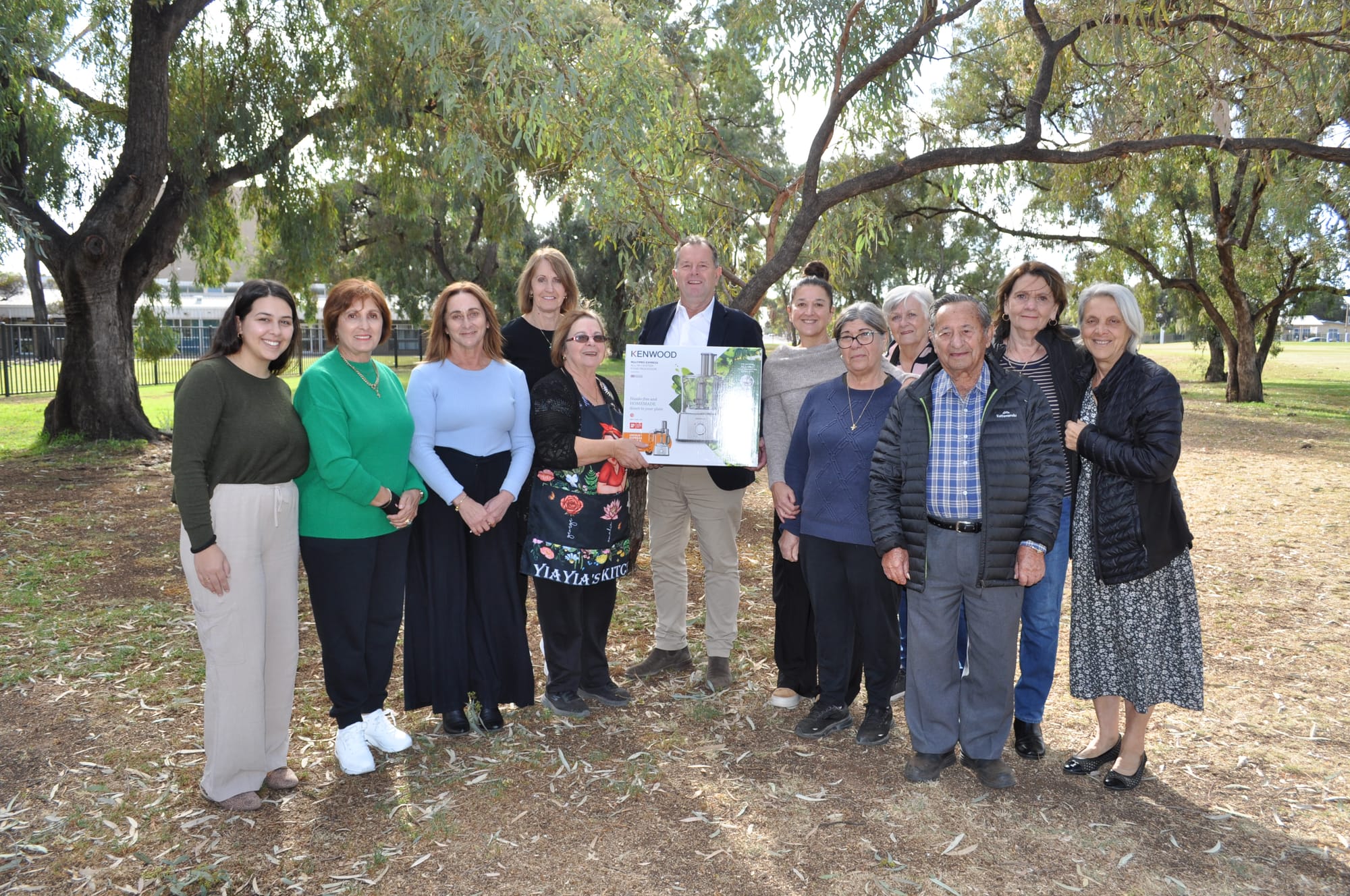 Tim donates to Kosmos Community Kitchen