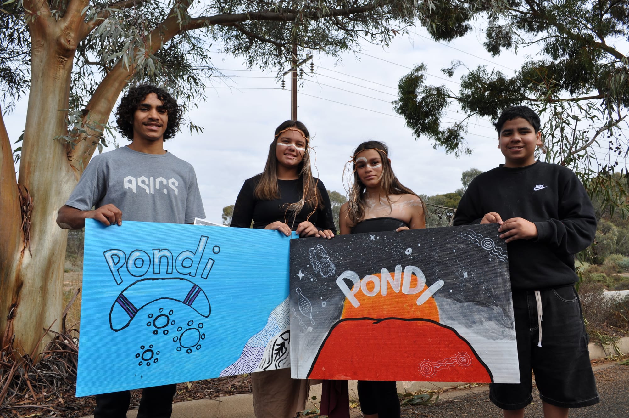 Aboriginal youth celebrating culture