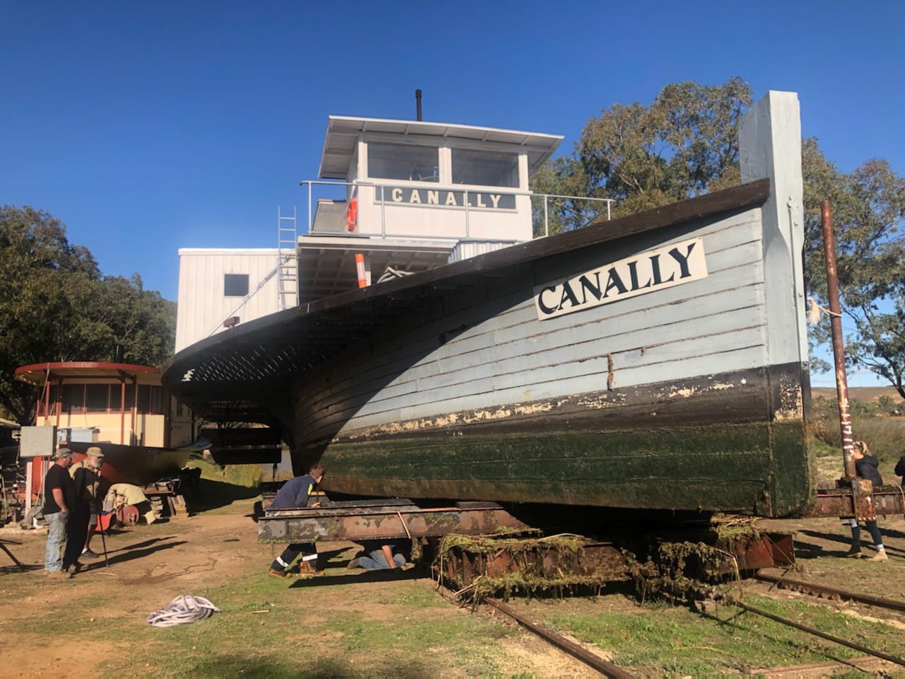 Historic paddle steamer gets some attention