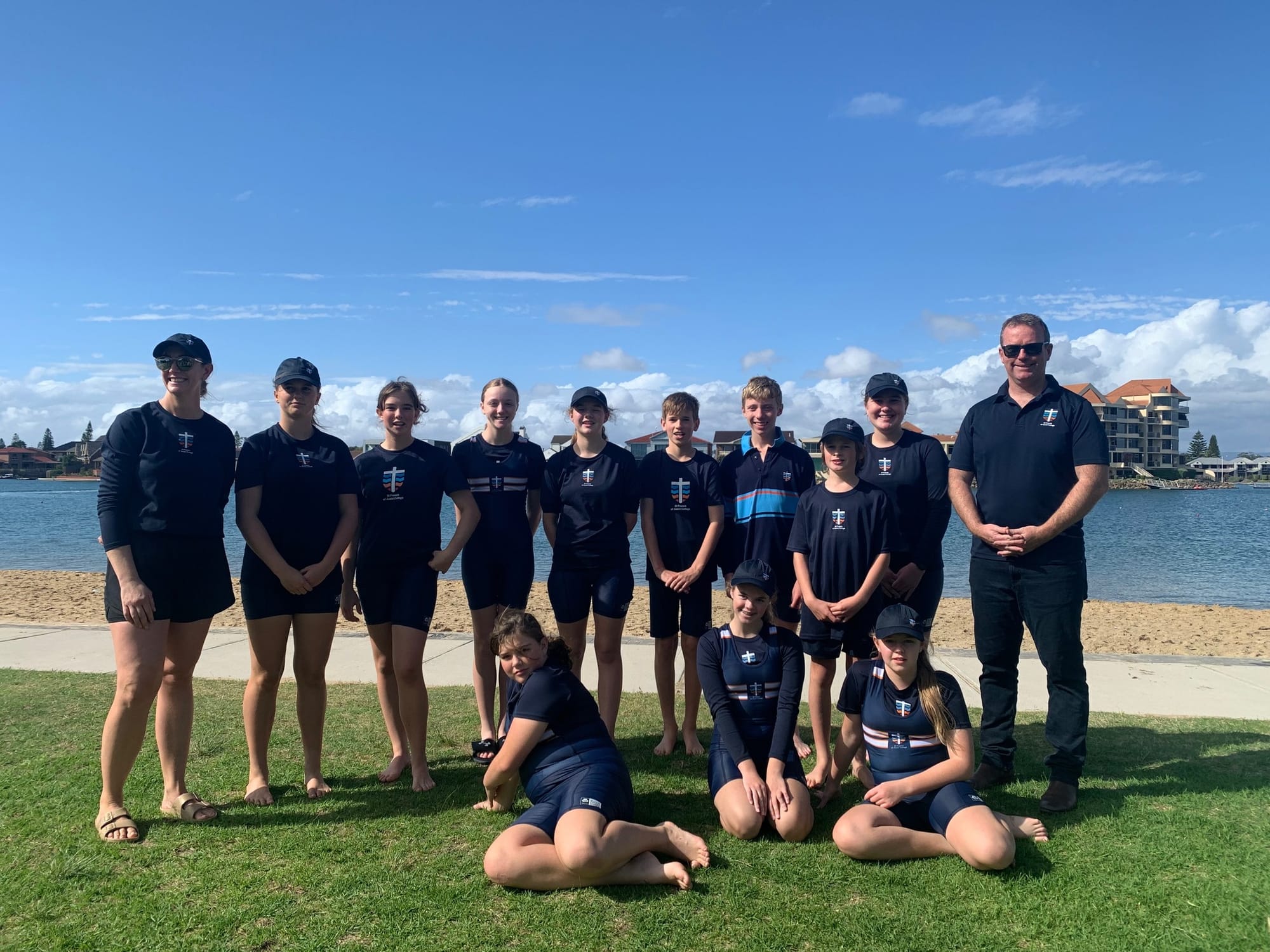 Students and coach revel in rowing regatta