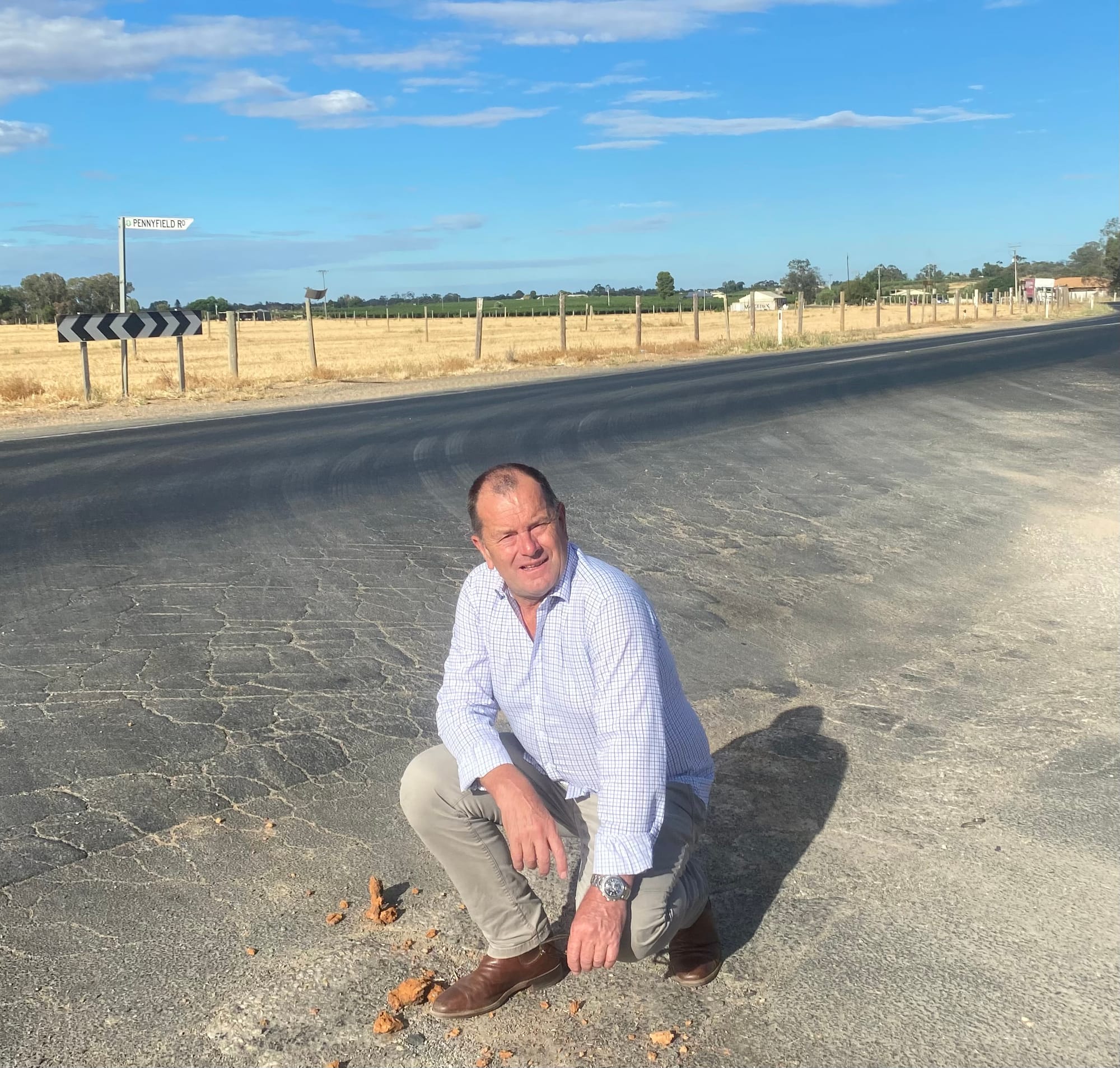 Tim urges locals to report unsafe roads