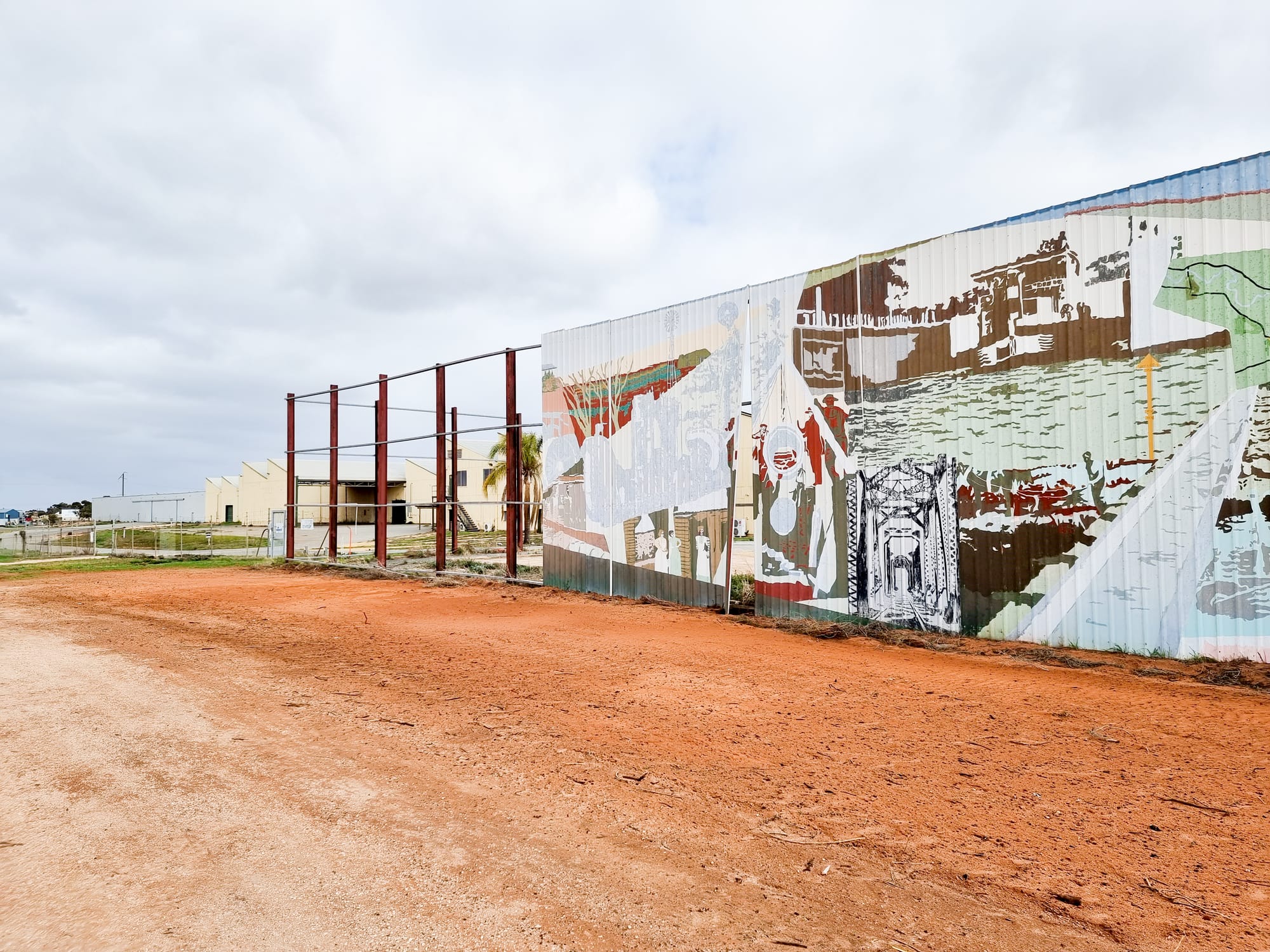 Berri cannery mural going...