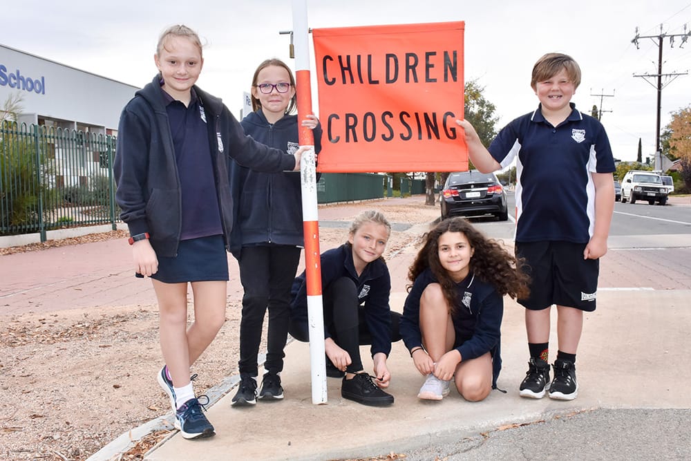 Students put their feet first