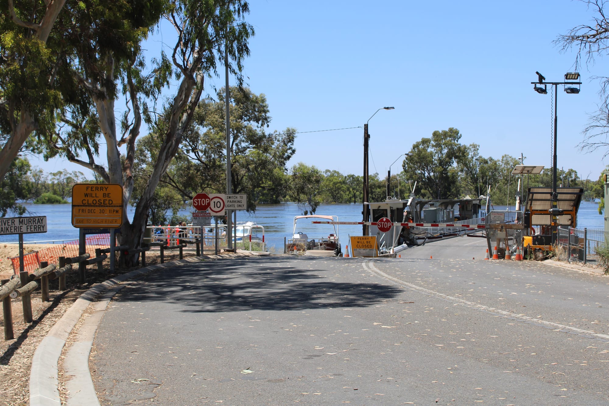 Service to resume when water level drops