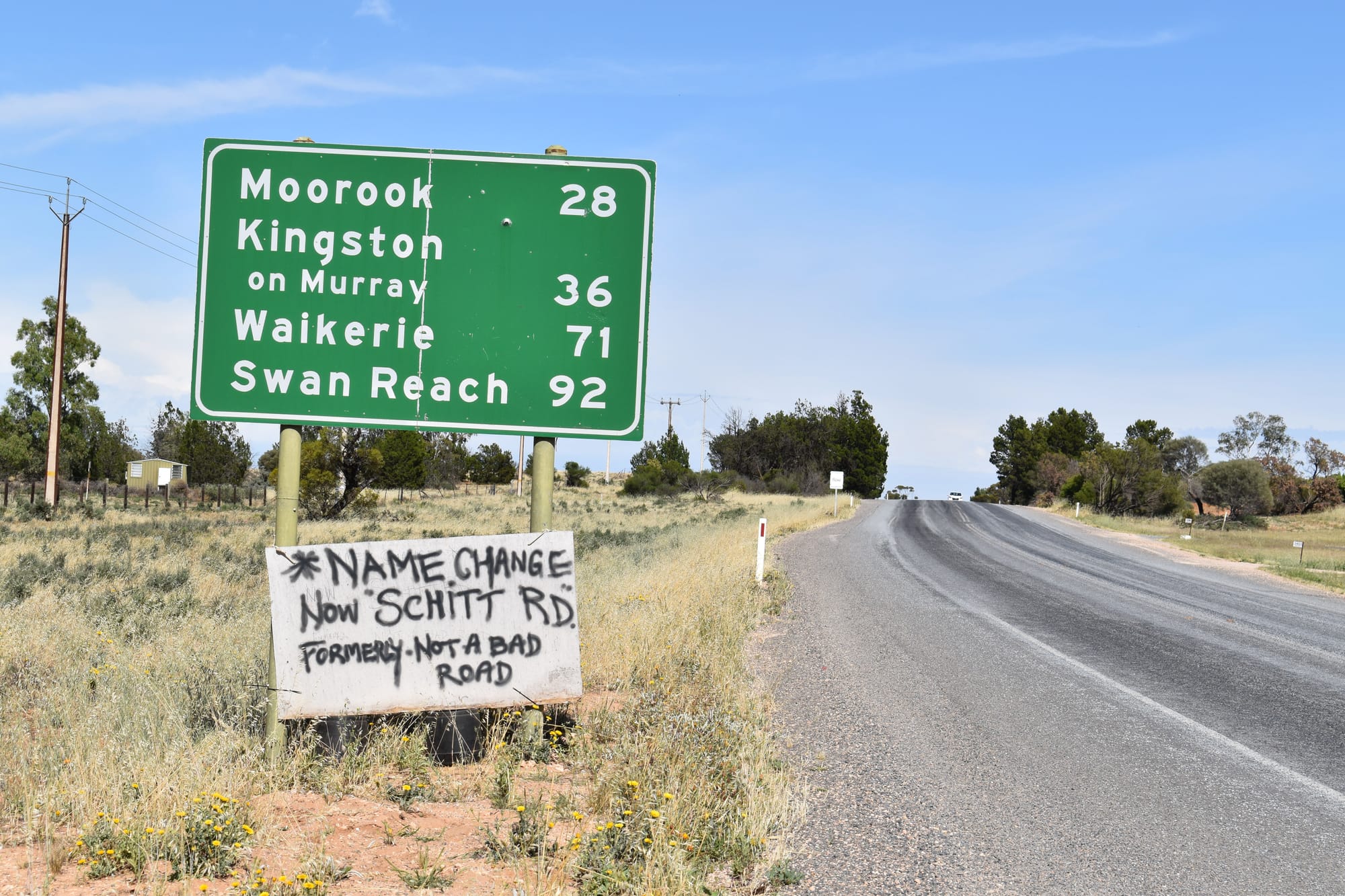 Rocky road’s sign of the times