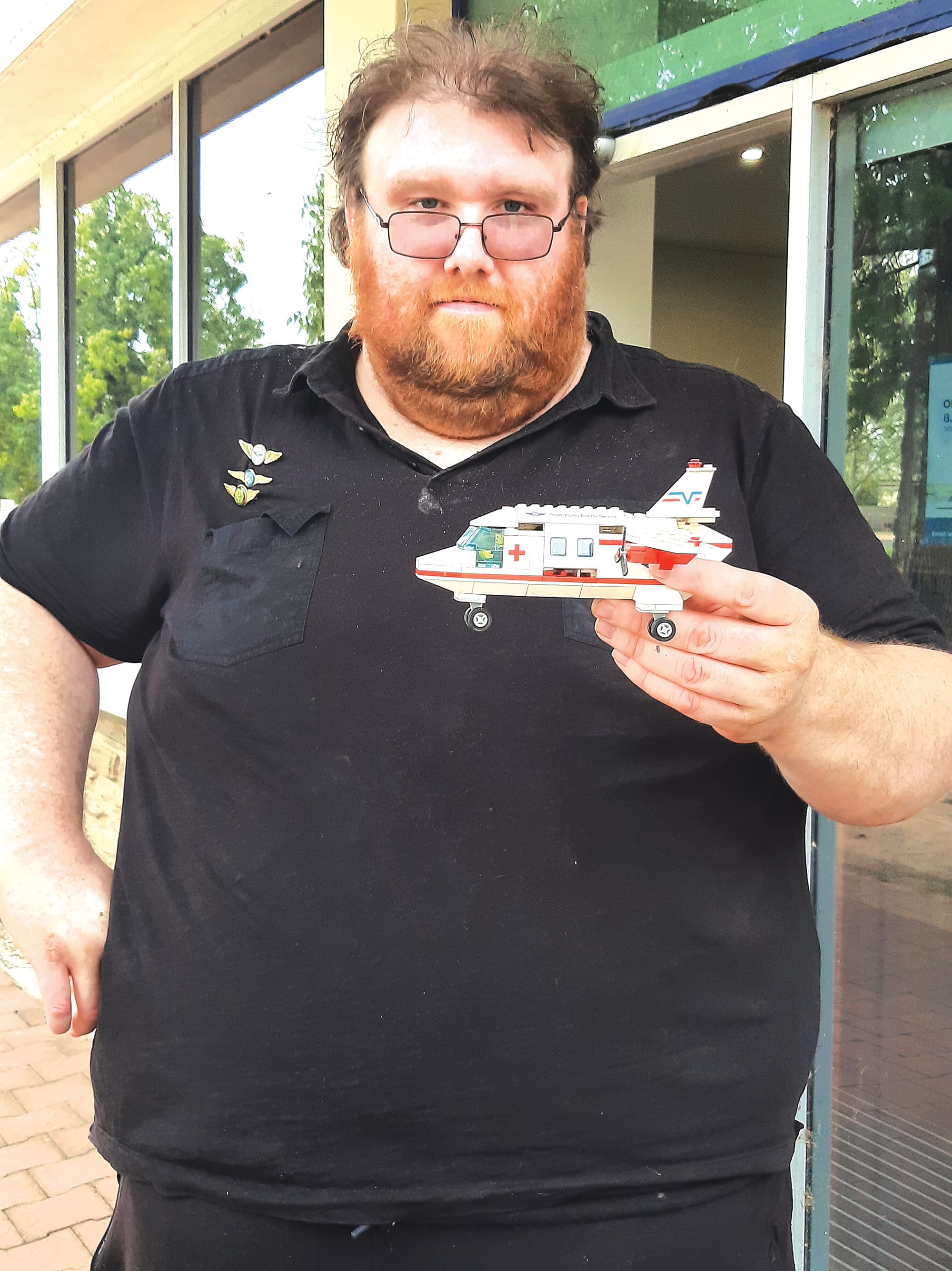 Daniel’s always there to support the Royal Flying Doctor Service