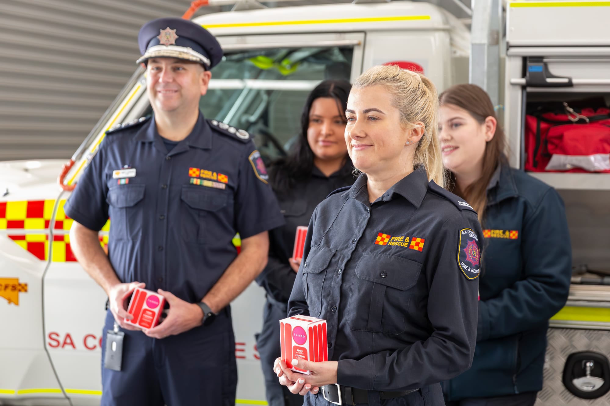 Period products for CFS volunteers breaking the taboo