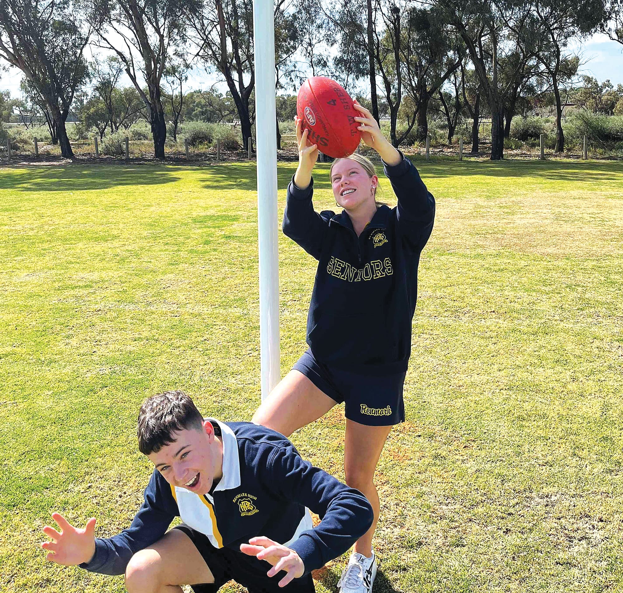 New posts installed on local school oval