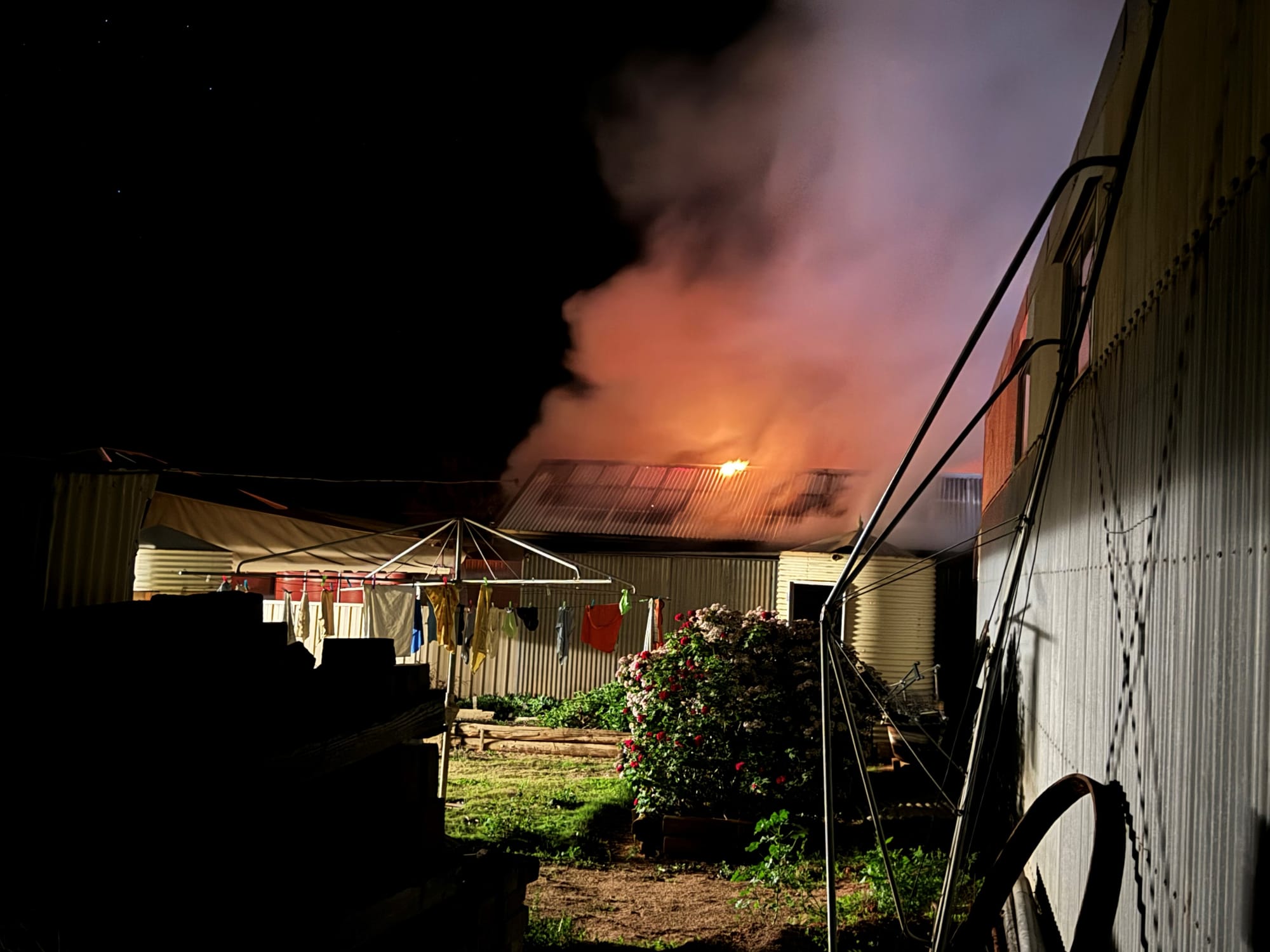 Fire destroys Loxton shed
