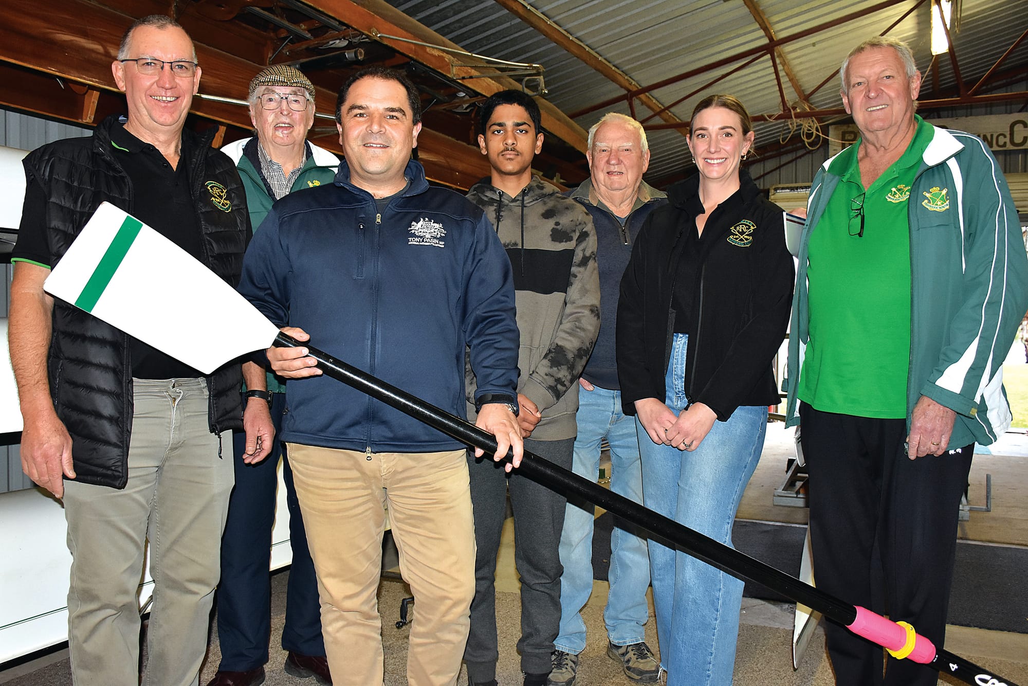Pasin’s $18k boost for rowing club