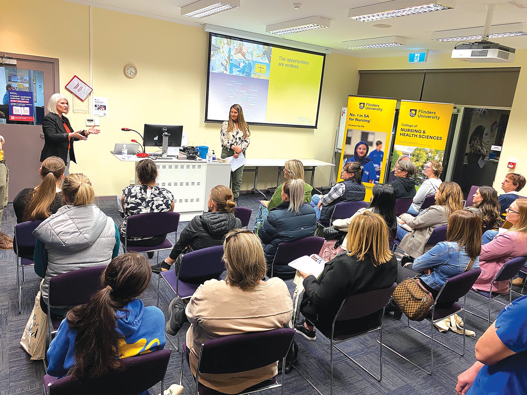 Program info provided at Flinders Open Night