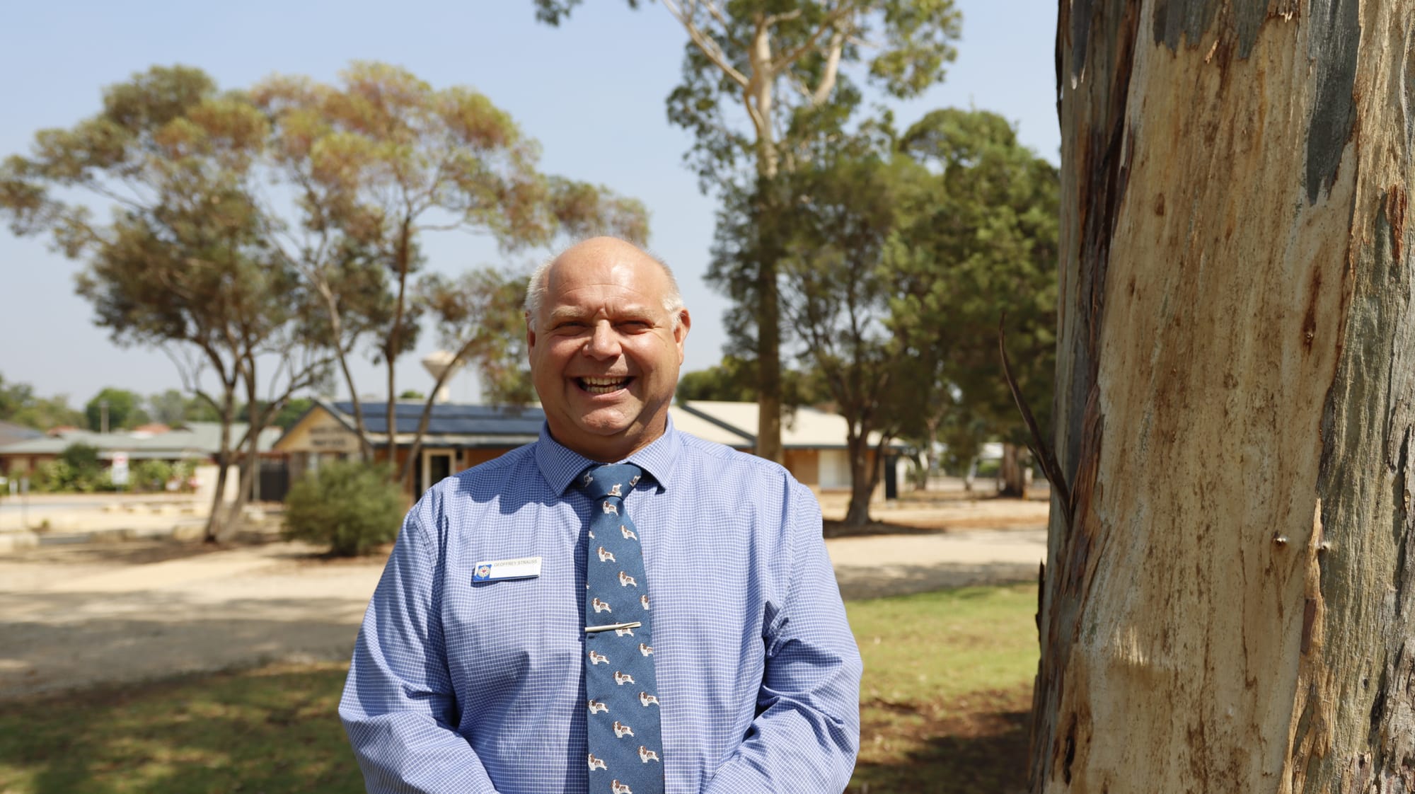 Mr Strauss is welcomed to Waikerie Lutheran School