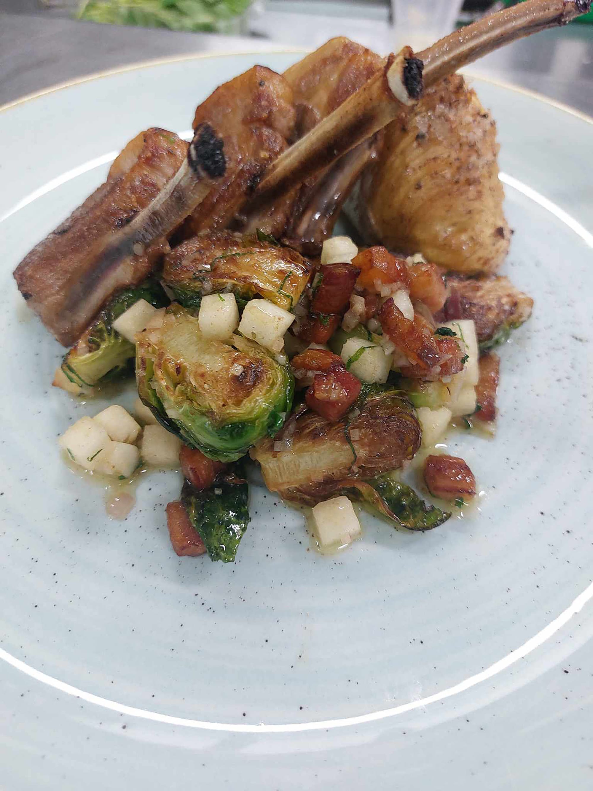 Hugh cooks with Hugh