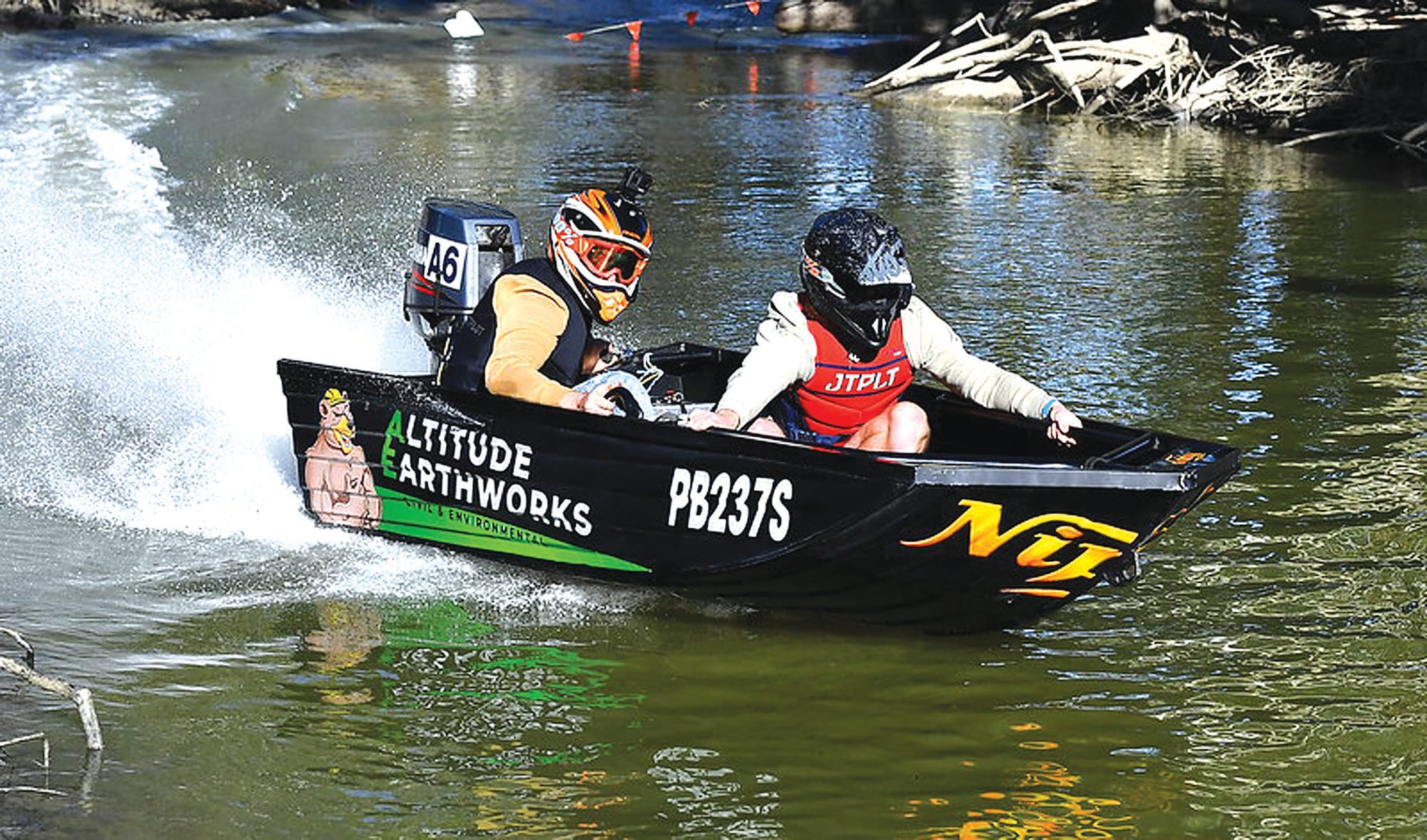 Dinghy duo hits the front
