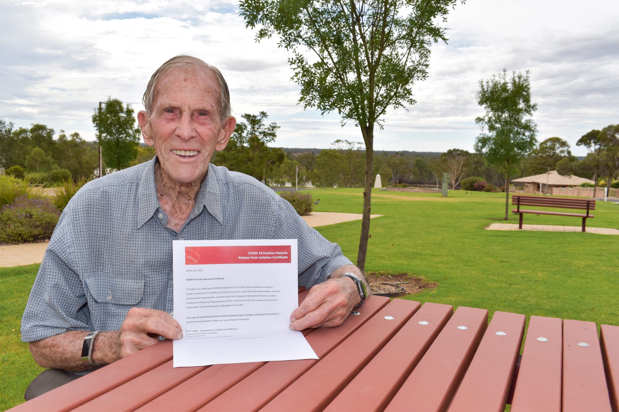 They built them tough in 1923… War vet shrugs off Covid