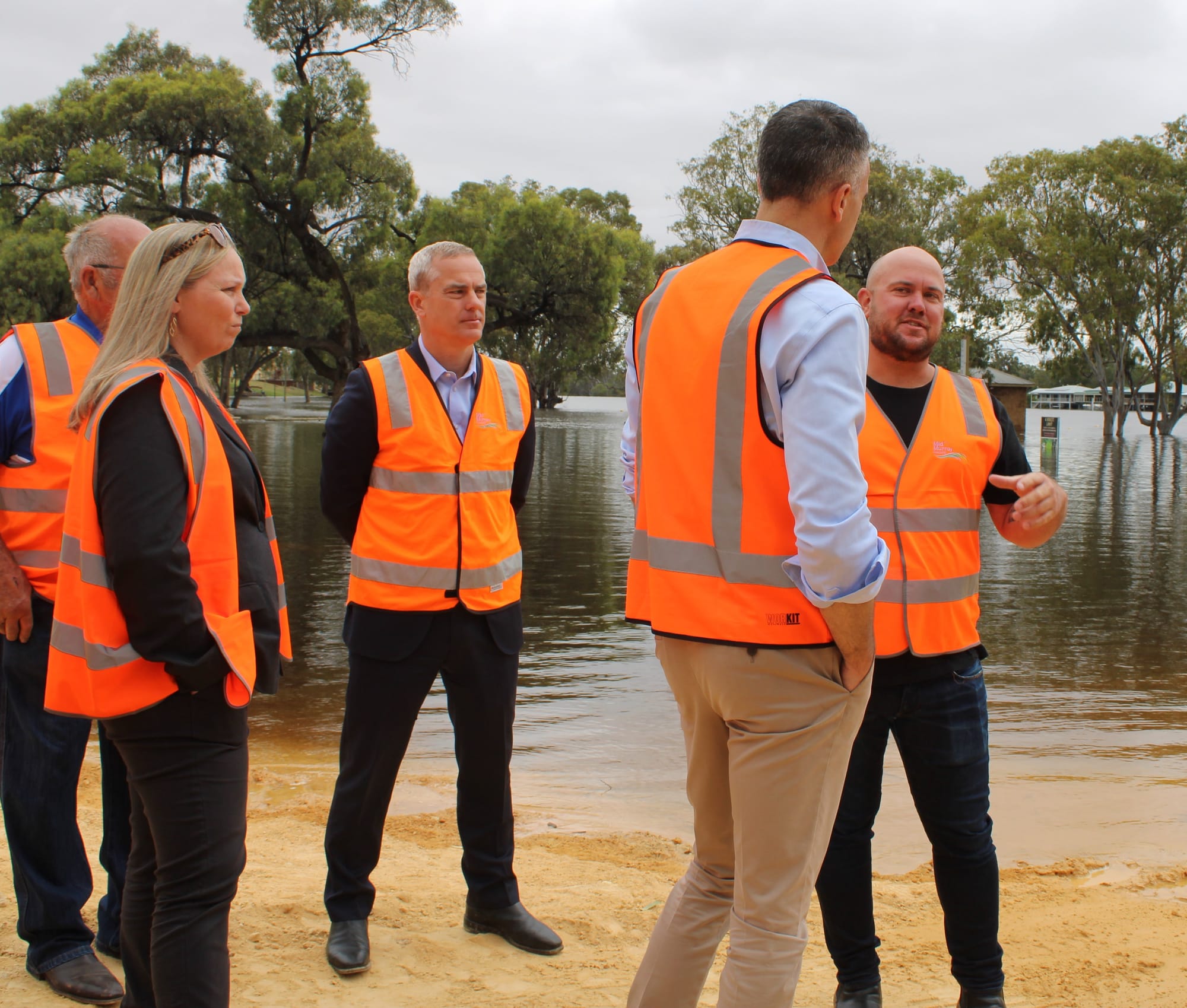 Waste station vouchers for flood recovery